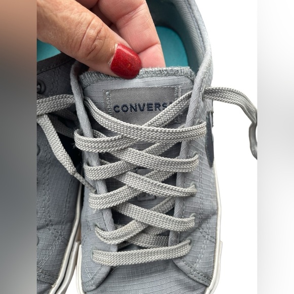 Converse Star Replay Ox Gray & Navy, Unisex, Men’s 8.5/Women’s 10 - Picture 5 of 8